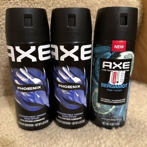 Axe Phoenix and Bergamot Body Spray Trio new!